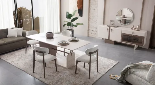 Product img 2, Rocco Ahşap Ayaklı Yemek Odası Takımı